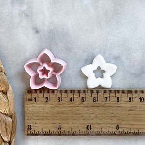 Star Flower Donut Polymer Clay Cutters | Polymer Clay Earrings | Polymer clay earrings | Metal clay | Air dry clay cutters