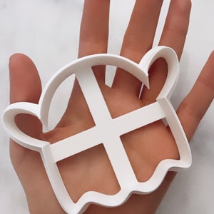 Cute Ghost Coaster Cutter | Polymer Clay Cutters | 10cm Coaster Polymer Clay | Polymer Clay Cutter | Cookie cutters