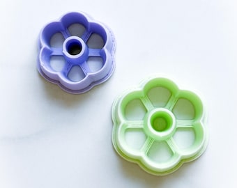 6 Petal Flower Donut Polymer Clay Cutters | Polymer Clay Earrings Jewellery Tool | Jewelry mold | Polymer Clay Cutter