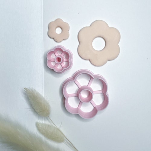 Flower Donut 6 Petal Polymer Clay Cutter 3D Printed Cutter Etsy UK