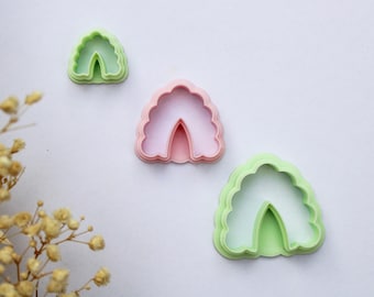 Scalloped Arch Polymer Clay Cutter | Polymer clay earrings | Metal clay | Air dry clay cutters