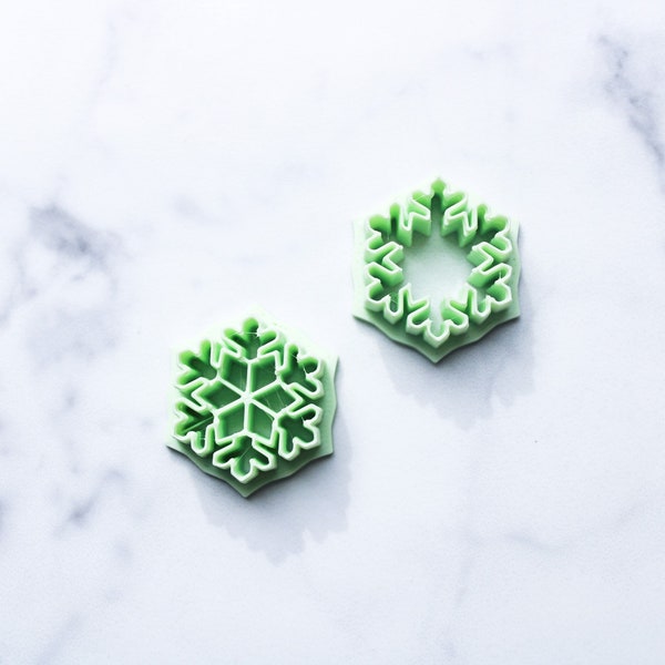 Snowflake Polymer Clay Cutter | Christmas | Cookie cutters | Laralu Clay | Metal clay air dry clay