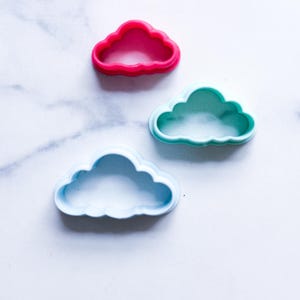Molnlera Utstansare | Moln Polymer Clay Örhängen | Kakformar | Fondant Metall Lufttorkning | Laralu Lera