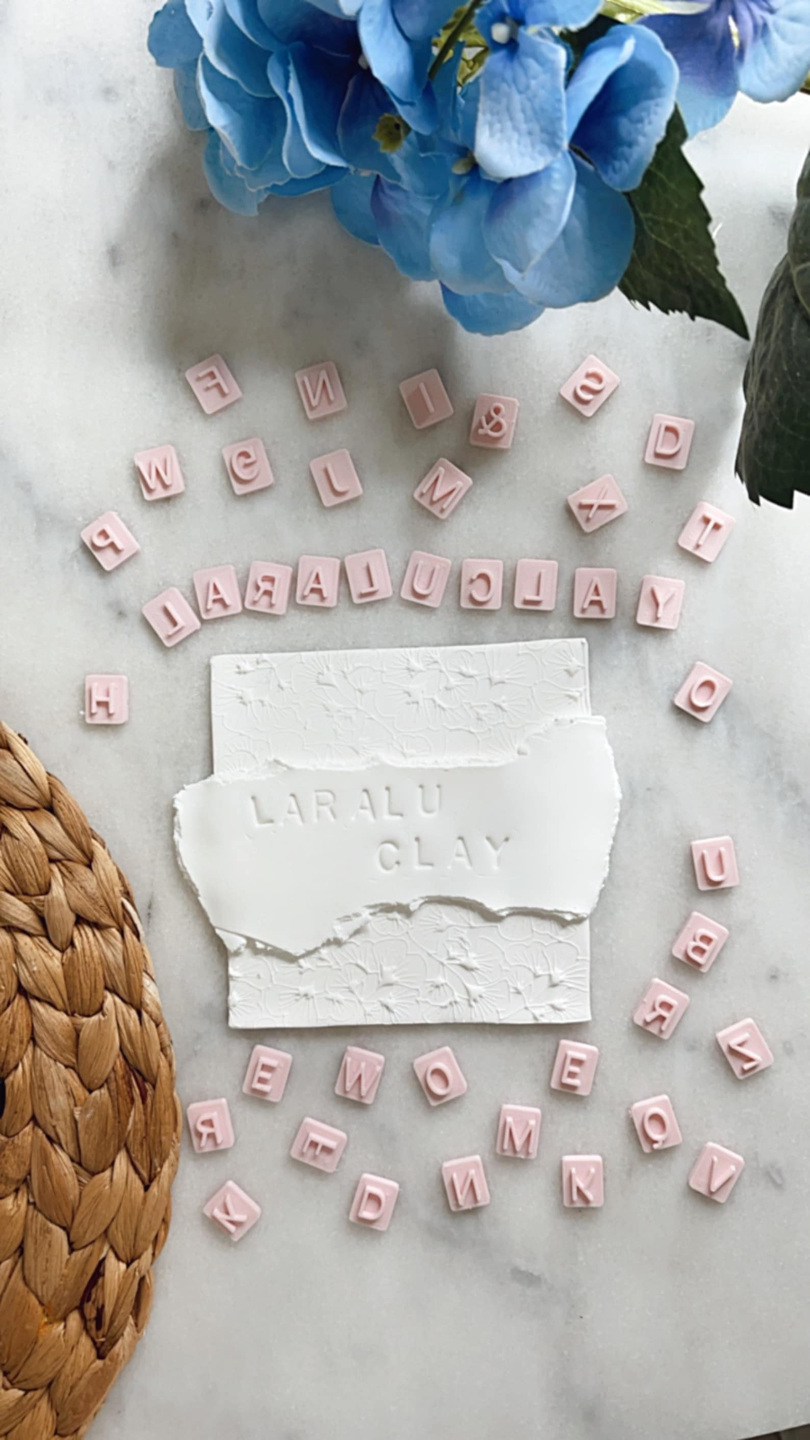 Alphabet Polymer Clay Stamps Polymer Clay Letter Stamps Etsy UK