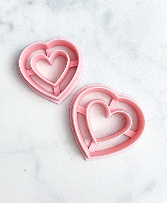 Heart Donut Polymer Clay Cutter Polymer Clay Earrings Valentines Valentine  Valentines Cookie Cutters 