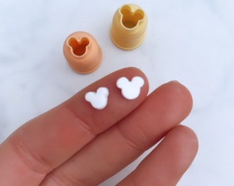 Cortador de arcilla en forma de ratón / Mini cortadores de arcilla polimérica / Pendientes de arcilla polimérica / Cortadores de galletas pequeños / Arcilla de secado al aire / Arcilla de metal