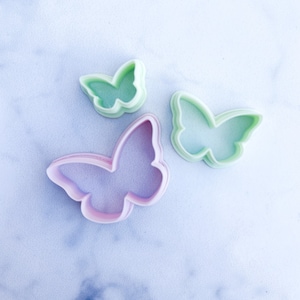 Butterfly Polymer Clay Cutter | Polymer Clay Earrings | Cookie cutters | Metal clay air dry clay silver clay