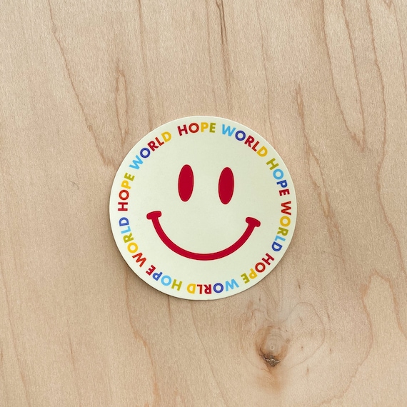 BTS Hope World Sticker Smiley Face J 