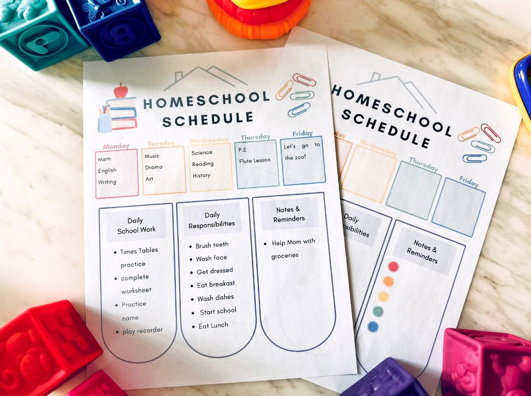 Homeschool Printable, Homeschool Schedule, Homeschool for Kids ...
