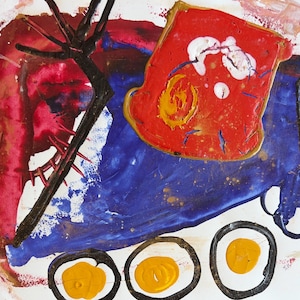 Three Eggs & Toast With Jam - 11” x 14”