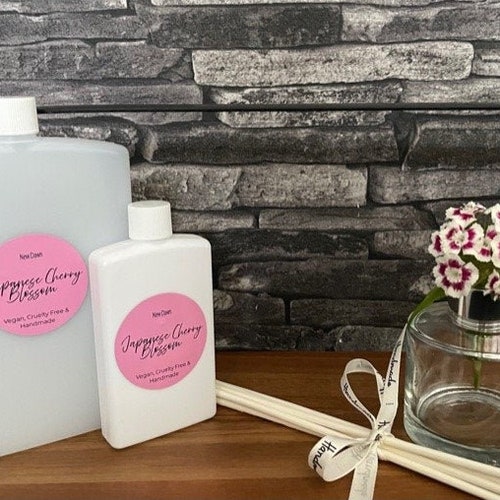 16 Oz Japanese Cherry Blossom Fragrance Reed Diffuser Oil Etsy