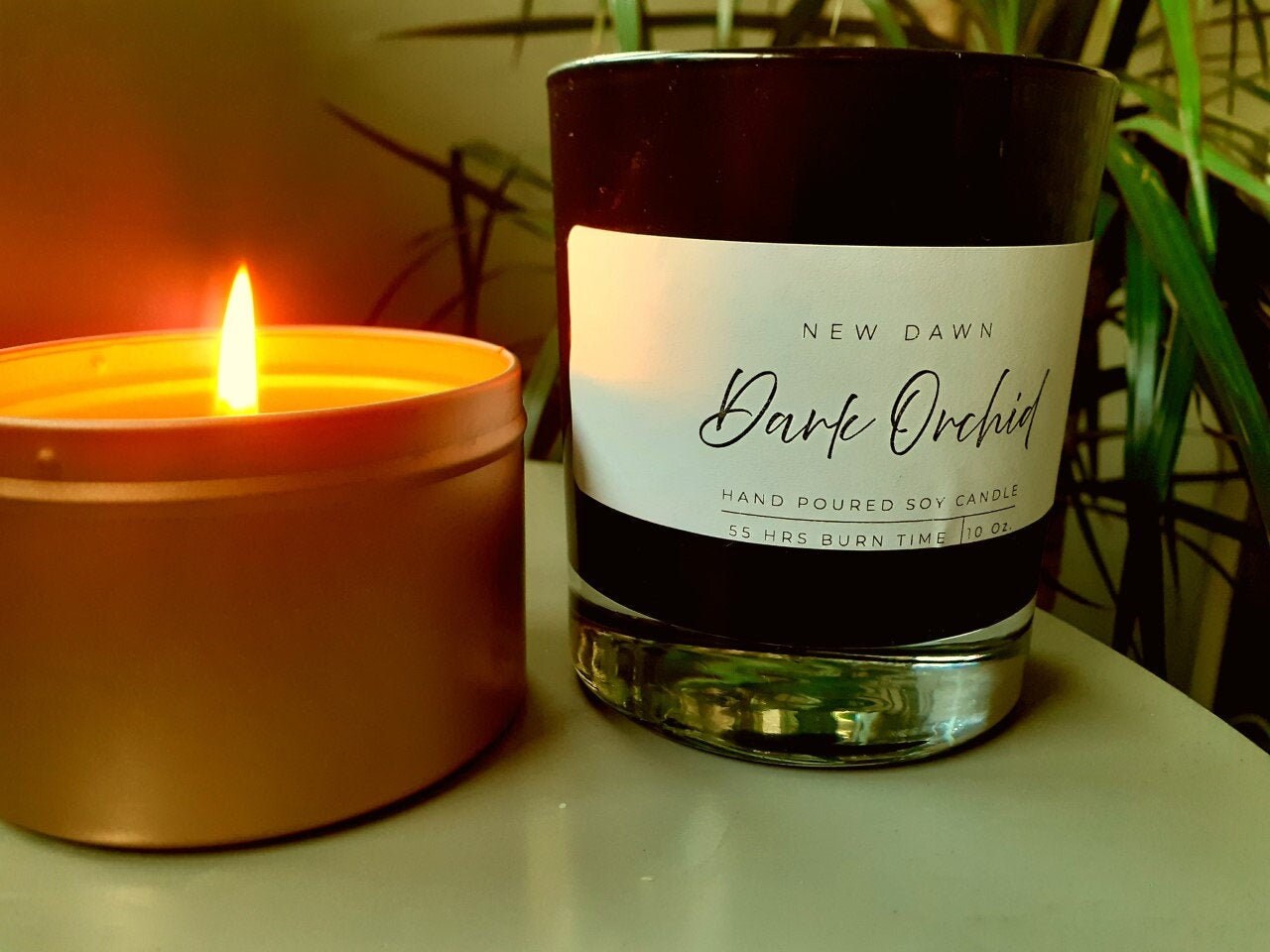 Dark Orchid Vegan Soy Luxury Candle | Etsy