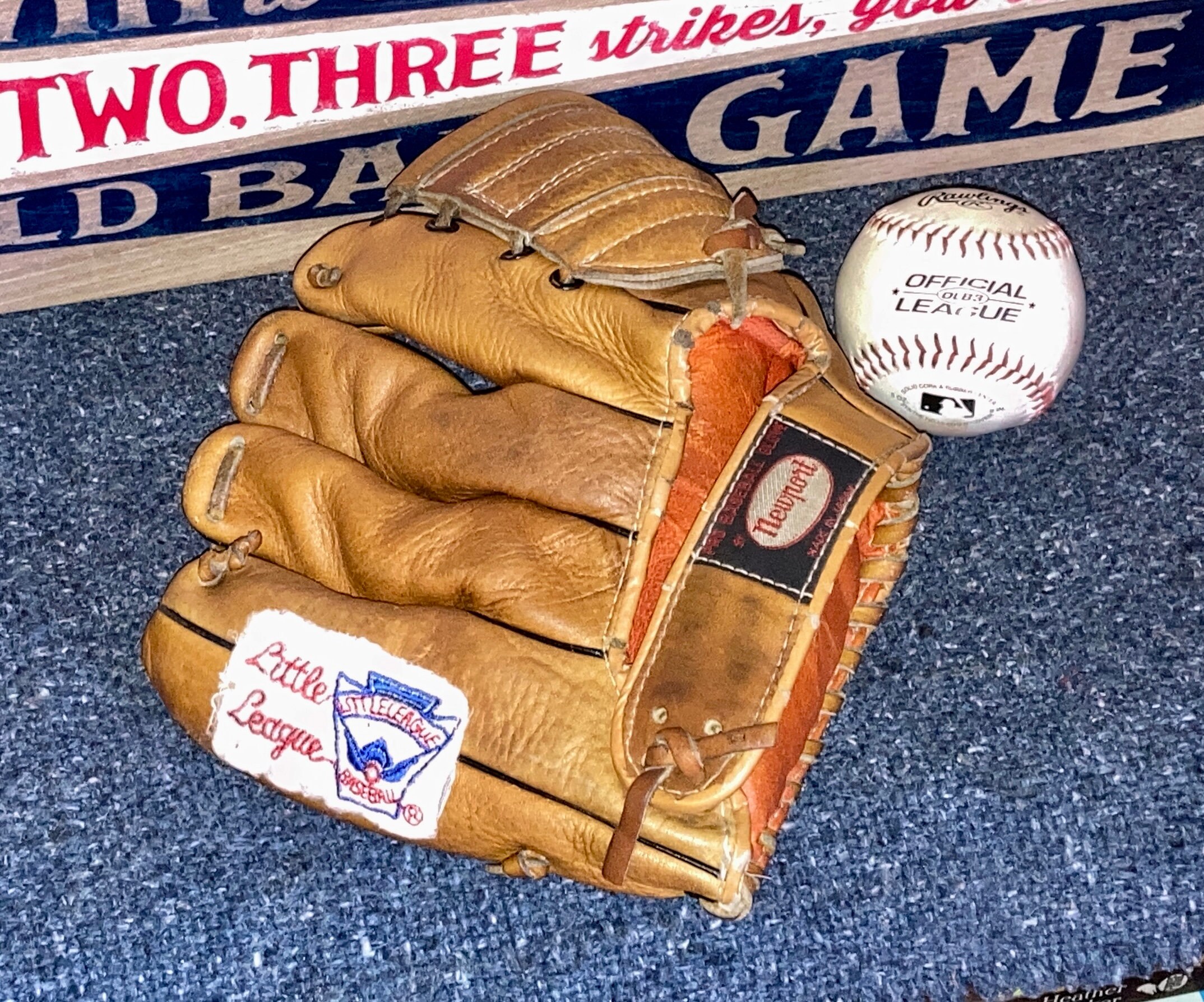 Little League Baseball Glove Old Baseball Glove Antique Baseball Etsy