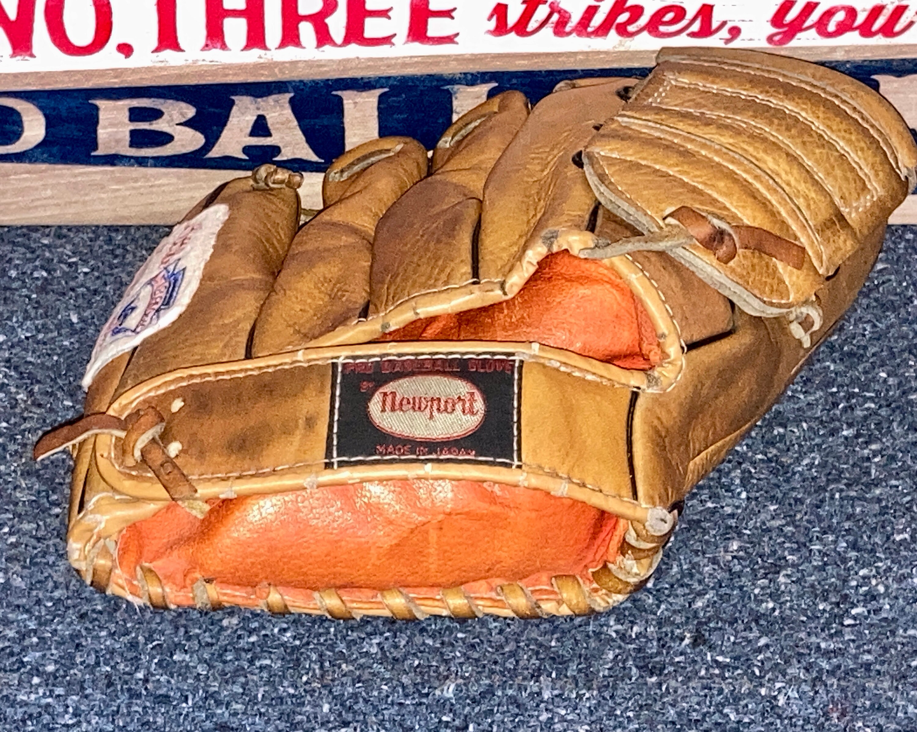 Little League Baseball Glove Old Baseball Glove Antique Etsy