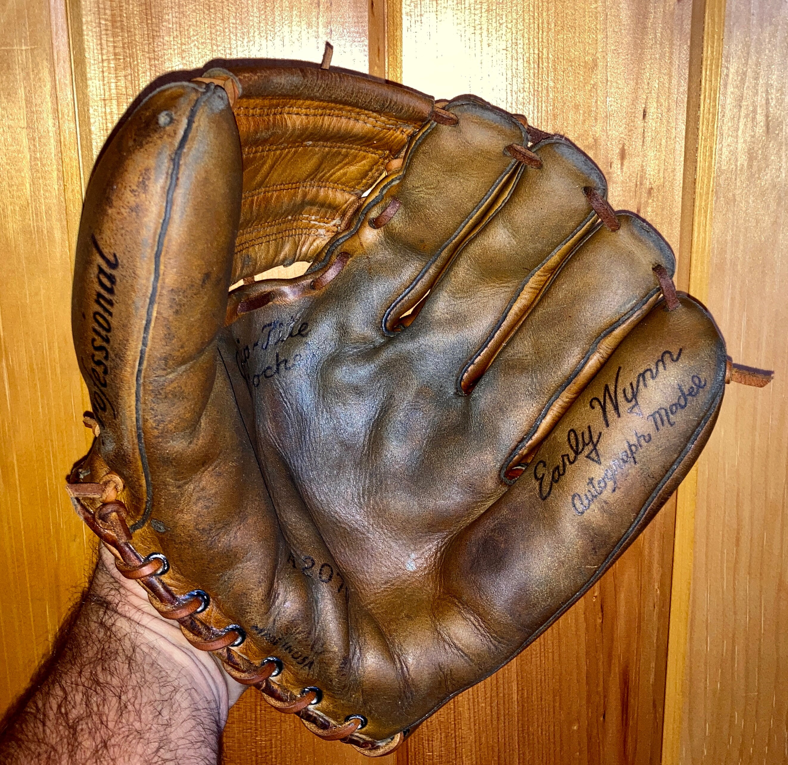 Baseball Glove Early Wynn Antique Baseball Glove Etsy