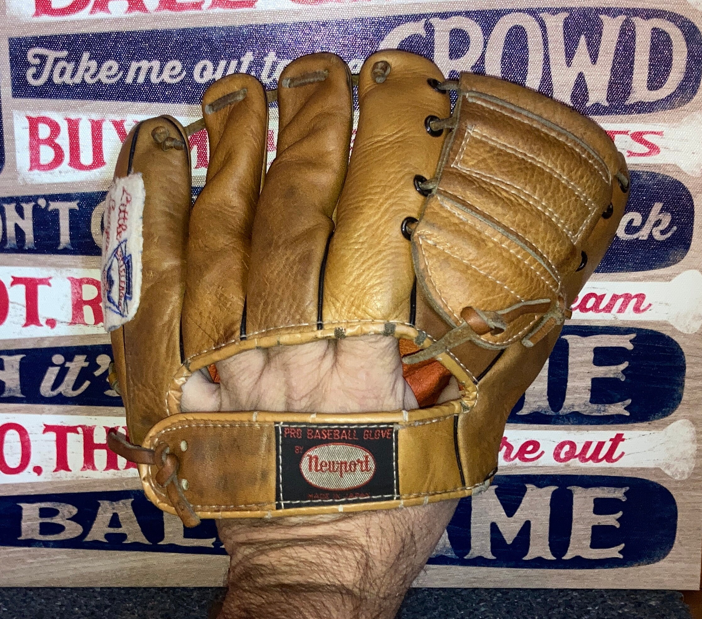 Little League Baseball Glove Old Baseball Glove Antique Etsy