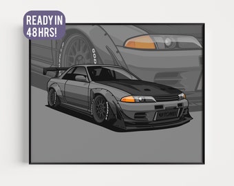 Regalo personalizado para entusiastas de los coches, retrato de coche personalizado, San Valentín, regalo personalizado para novio, vector de coche, ilustración de coche