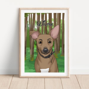 Cartoon Dog Portrait, Pet Cartoon, Cartoon Pet Portrait, Valentines Day, Cat Cartoon, Dog Cartoon, Pet Portrait, Cartoon Pet image 5