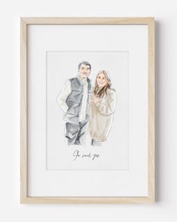 Personalized Watercolor Memorial Portrait, Customizable Family Painting From Photo, Watercolor Portrait, Mother's Day Gift, Combining photos By ThePlutonArt Designed by ThePlutonArt Shop owned by Jeremy 5 years on Etsy