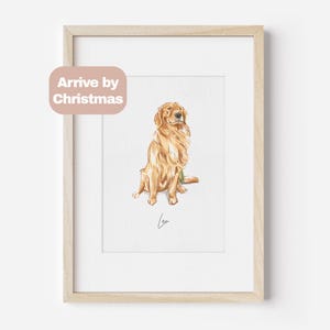 Watercolor Pet Portrait, Dog Portrait, Custom Tiny Painting, Pet Memorial Gift, Dog Painting, Personalised Dog Painting, Christmas Gift