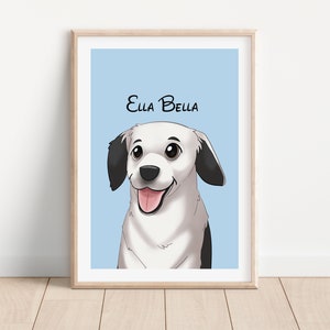 Cartoon Dog Portrait, Pet Cartoon, Cartoon Pet Portrait, Valentines Day, Cat Cartoon, Dog Cartoon, Pet Portrait, Cartoon Pet image 7