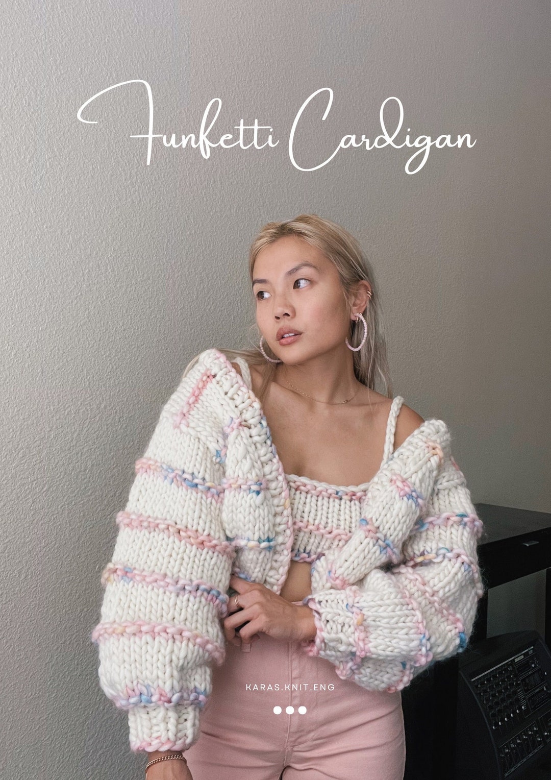 Funfetti Cardigan Pattern - Etsy