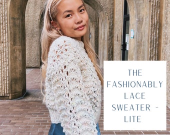 Fashionably Lace Lite Sweater Pattern