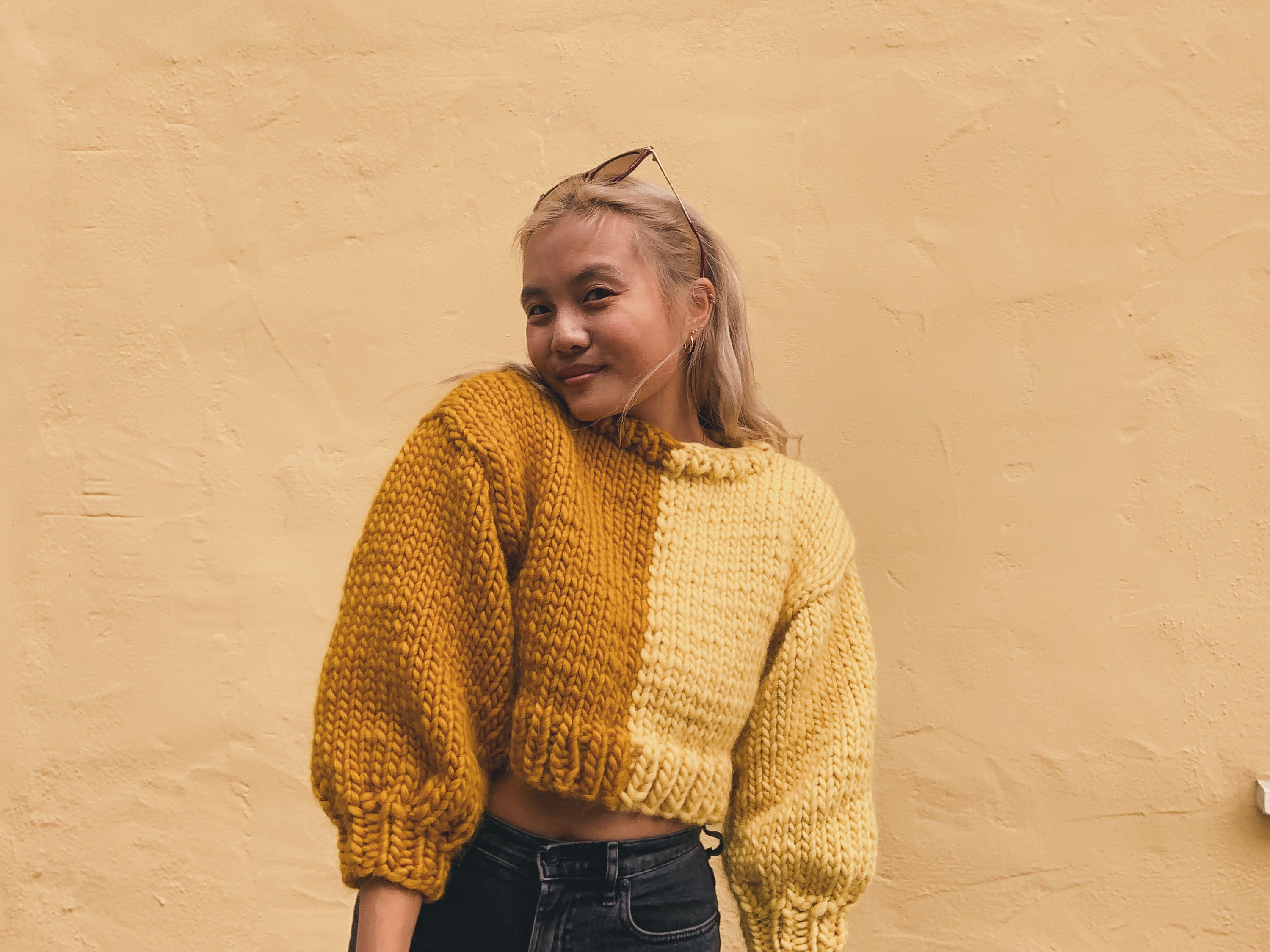 Knitted half sweater hotsell