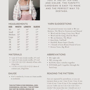 Funfetti Cardigan Pattern - Etsy