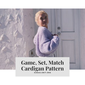 Game, Set, Match Pattern CARDIGAN ONLY