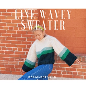 Line Wavey Sweater Pattern