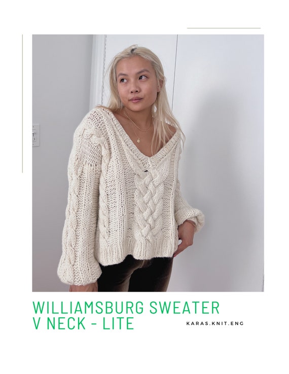 【U LAN】Little V-neck Cable Knit Little V-neck Cable Knit - 2PLAN | 60% - Asian Fashion