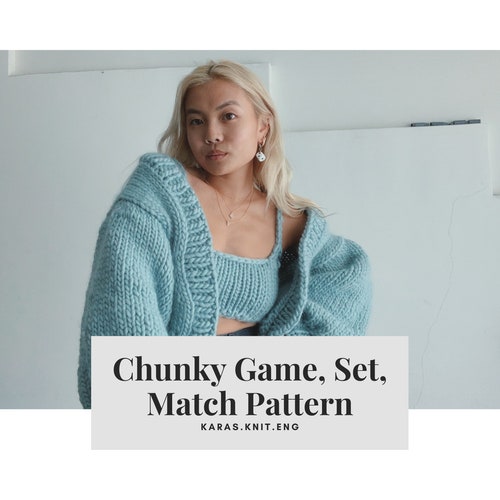 Chunky Game Set Match Pattern Etsy