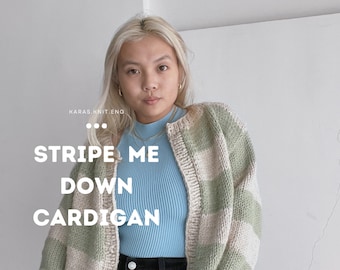 Stripe Me Down CardiganPattern