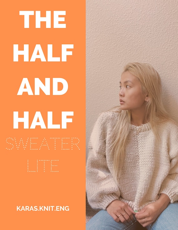 Half and Half Sweater Lite Etsy Australia