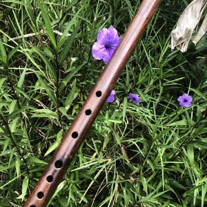 Granadillo Wood Flute Key of G Standard Pitch Gentle Winds Flutes