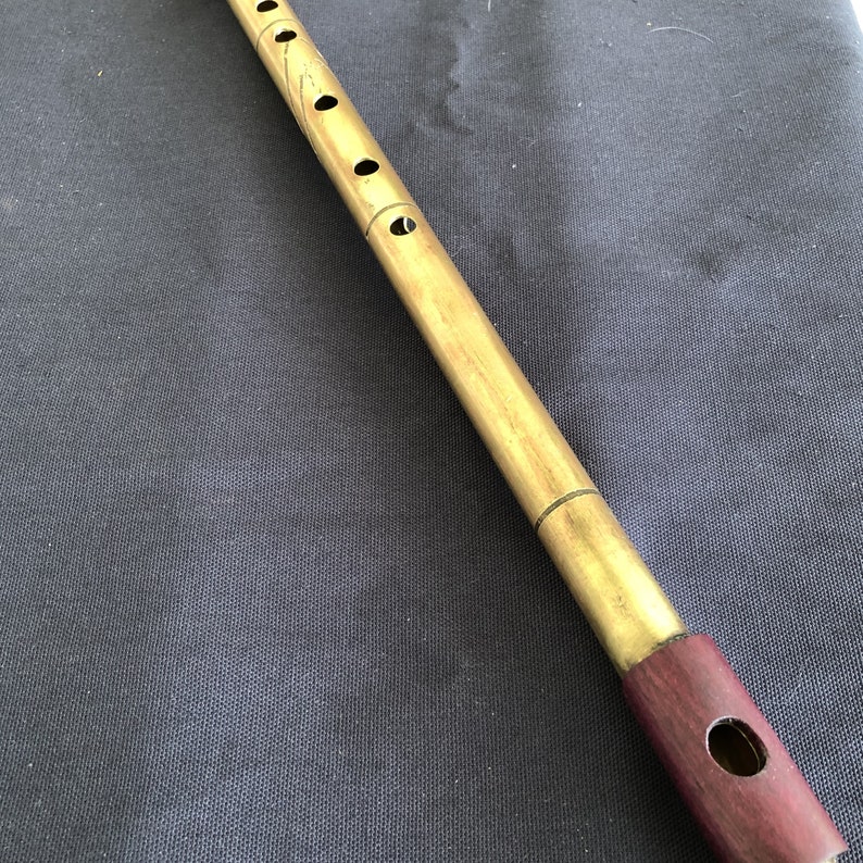Transverse Flutes Brass and Wood Handmade Key of G Gentle Winds Flute
