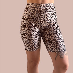 Biker shorts- high waist- leopard patterns