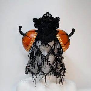 Halloween pumpkin headpiece mask