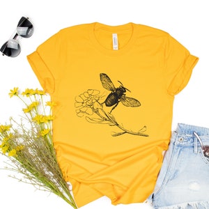 Bee Happy Tee for Women Unisex Honey Bee Shirt Beekeeper Shirt Beekeeper Gift Honey Bee Gift Bee Lovers Save The Bees Shirt Bee Happy Shirt