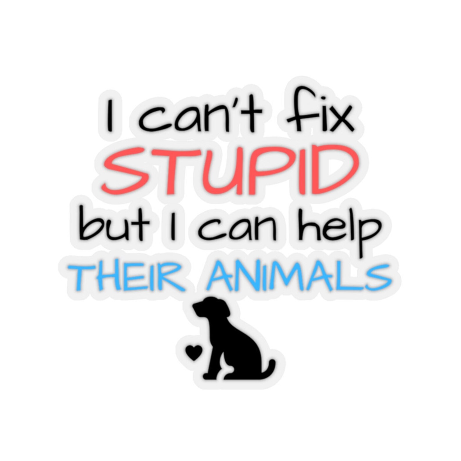 Vet Tech Stickers Vet Themed Stickers Funny Vet Tech Etsy