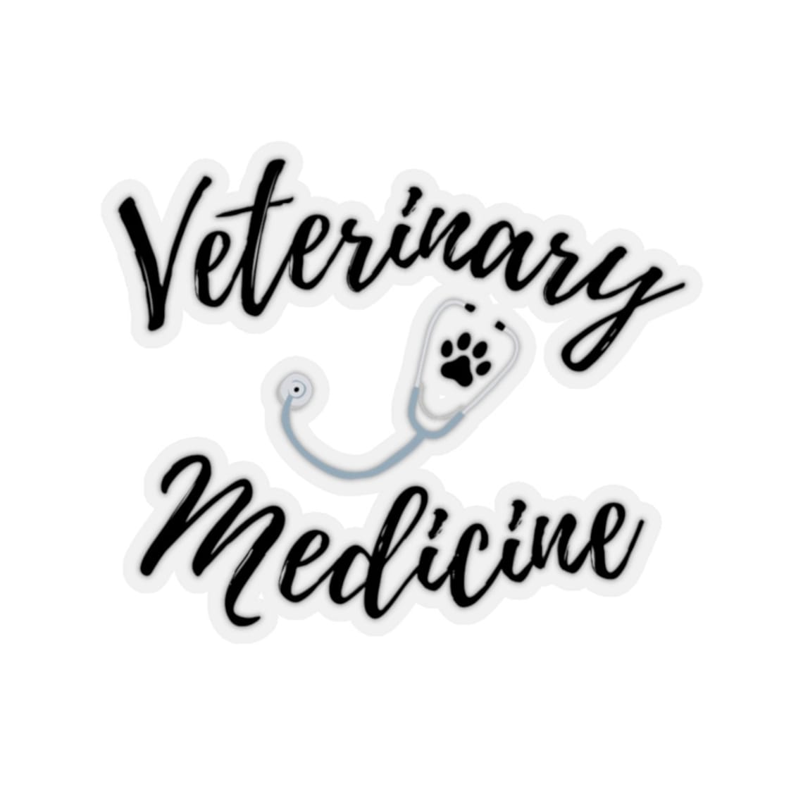 Vet Tech Sticker Veterinarian Sticker Vet Med Sticker Etsy