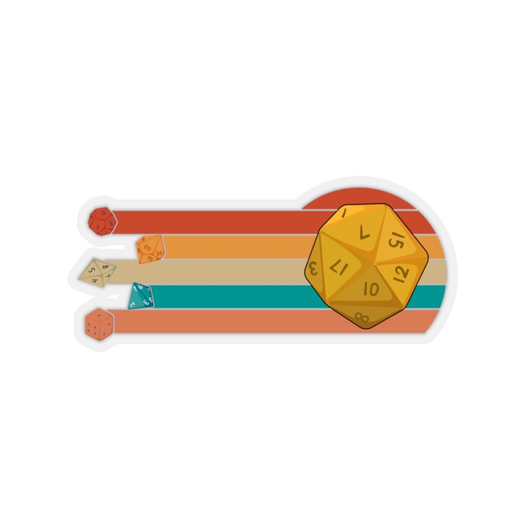 Dungeon And Dragon Sticker Dnd Stickers Dnd Sticker D20 Etsy