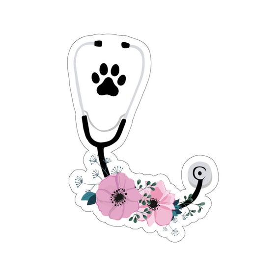 Vet Tech Sticker Veterinarian Sticker Vet Med Sticker Gift Etsy