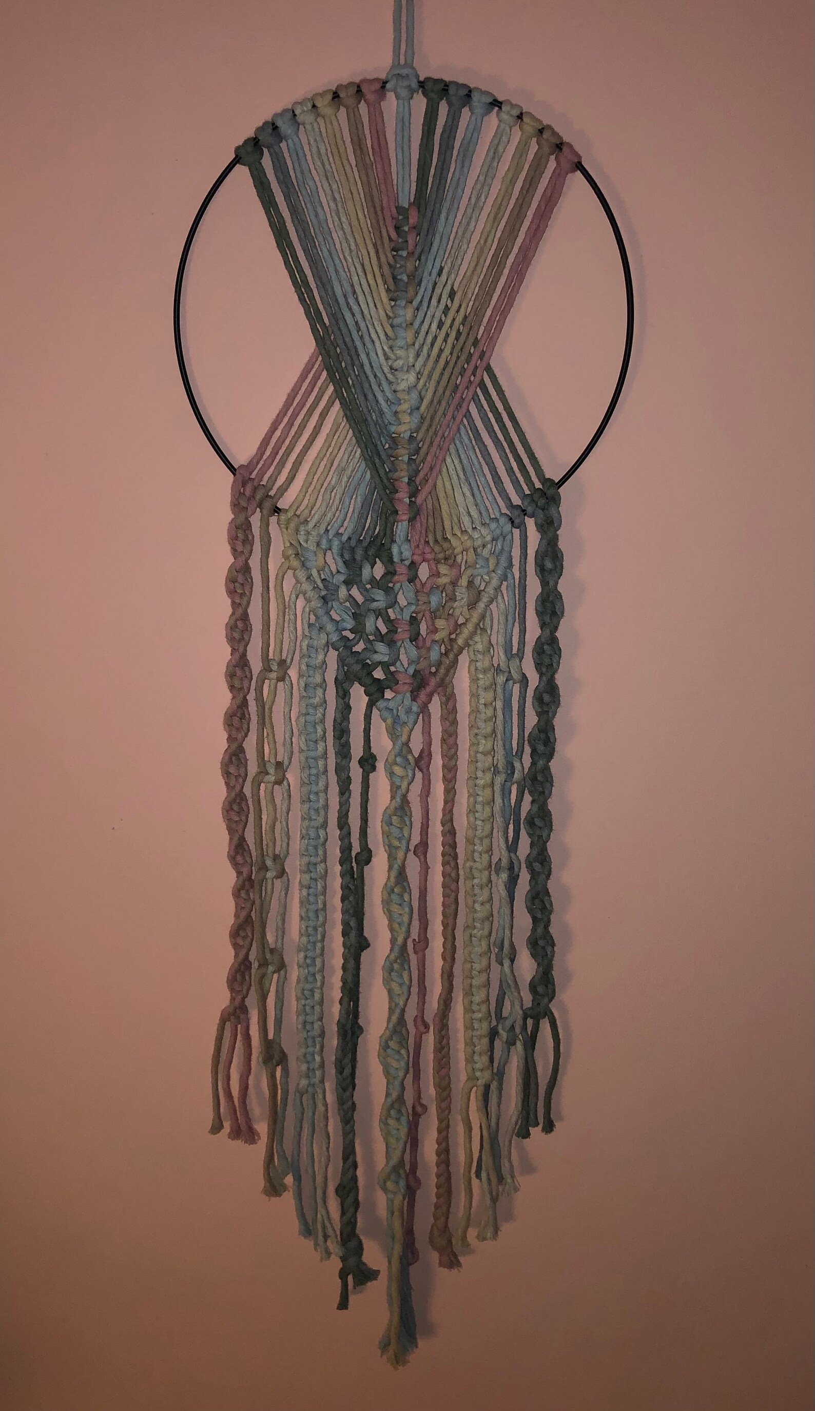 Macrame dream catcher wall hanging boho diy wall decoration Etsy