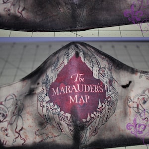Karte des Marauder, farbwechselnde hitzeaktivierbare Maske mit verstellbarem Gummiband