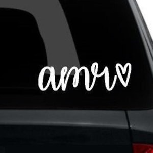 Script Lowercase Monogram  w/ or w/out Heart