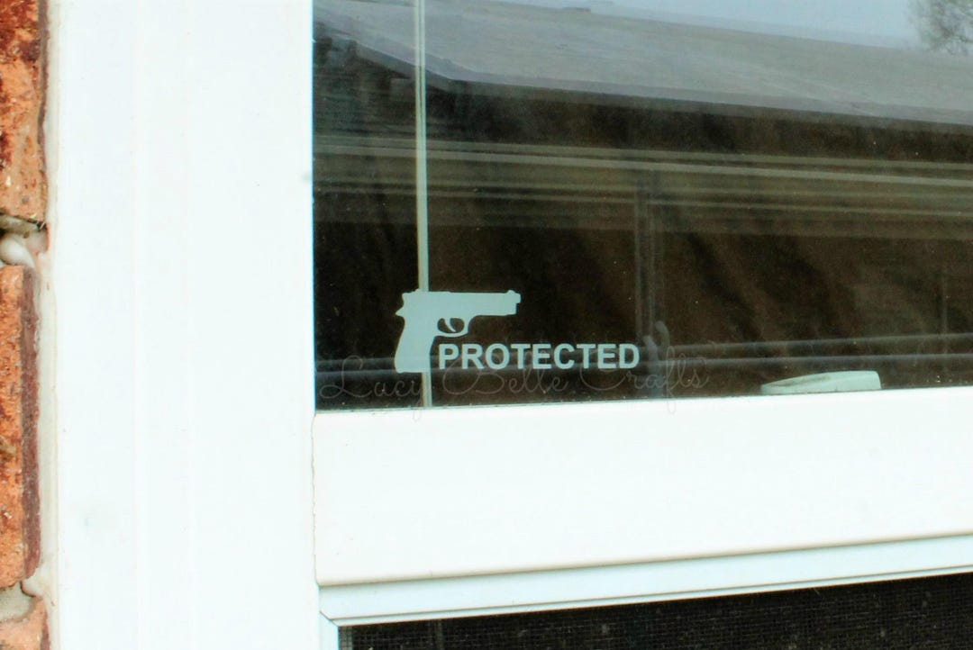Protected - Window Decal - Etsy