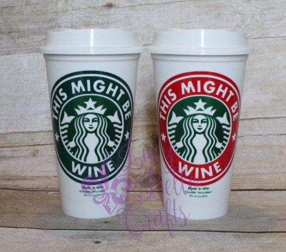 Starbucks Cup Wine - Etsy