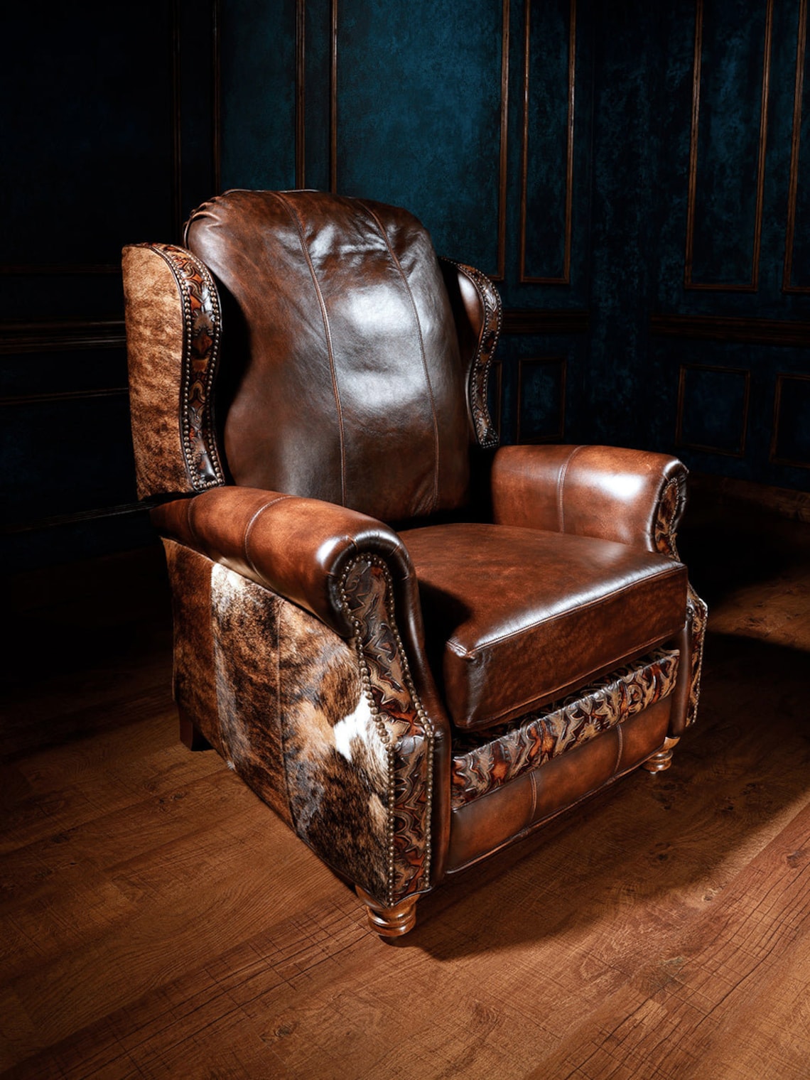 Blackstone Western Leather Recliner Etsy